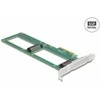 Delock PCI Express 4.0 x8 Karte zu 2 x intern U.2 NVMe SFF-8639 - Bifurcation