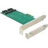 Delock PCI Express x1 Karte > 2 x intern M.2 Key B 110 mm - Low Profile Form Faktor