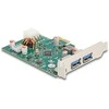 Delock PCI Express x1 Karte zu 1 x extern USB Type-C Buchse PD 30 W + 2 x extern USB Typ-A Buchse USB 5 Gbps