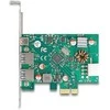 Delock PCI Express x1 Karte zu 1 x extern USB Type-C Buchse PD 30 W + 2 x extern USB Typ-A Buchse USB 5 Gbps