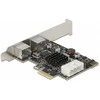 Delock PCI Express x1 Karte zu 2 x PS/2 und USB Pfostenstecker - Low Profile Formfaktor - PCI-Express
