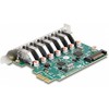 „Delock DeLOCK PCI Express x1“ kortelė, skirta 7 išoriniams USB 5 Gbps A tipo lizdams, USB valdiklis
