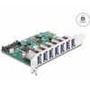 „Delock DeLOCK PCI Express x1“ kortelė, skirta 7 išoriniams USB 5 Gbps A tipo lizdams, USB valdiklis