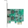 Delock PCI Express x1 Netzwerkkarte 2,5 Gigabit LAN 2 x RJ45 RTL8125