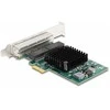Delock PCI Express x1 Netzwerkkarte Gigabit LAN 4 x RJ45 BCM
