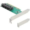 Delock PCI Express x16 Karte zu 4 x intern SFF-8643 NVMe - Bifurcation - Low Profile Formfaktor