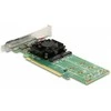 Delock PCI Express x16 Karte zu 4 x intern NVMe M.2 Key M - Low Profile Formfaktor