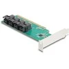 Delock PCI Express x16 Karte zu 4 x intern SFF-8643 NVMe - Bifurcation - Low Profile Formfaktor