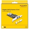 DeLock PCI Express x2 Karte zu 2 x RJ45