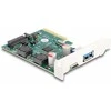 Delock PCI Express x4 Karte zu 1 x extern USB 10 Gbps Type-C Buchse+ 1 10 - PCI-Express
