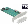 „Delock PCI Express x4“ kortelė su 1 x M.2 raktu B + 1 x NVMe M.2 raktu M –