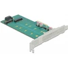 „Delock PCI Express x4“ kortelė su 1 x M.2 raktu B + 1 x NVMe M.2 raktu M –