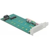 „Delock PCI Express x4“ kortelė su 1 x M.2 raktu B + 1 x NVMe M.2 raktu M –