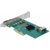Delock 89051 - PCIe - SATA - Low-profile - 6 Gbit/s - 0,1,10,JBOD - 0 - 50 °C