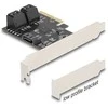 Delock PCI Express x4 Karte zu 5 Port SATA Kontroller - Low Profile Formfaktor
