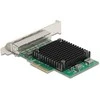 Delock PCI Express x4 Netzwerkkarte 2,5 Gigabit LAN 4 x RJ45 RTL8125