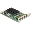 Delock PCI Express x4 Netzwerkkarte Gigabit LAN 4 x M12 mit PoE+ i350