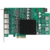 Delock PCI Express x4 Netzwerkkarte Gigabit LAN 4 x RJ45 mit PoE+ i350