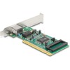 Karta jungiama į tinklą Delock Delock - Netzwerkadapter - PCI Low-Profile - 10/100/1000Base-T(X) x 1