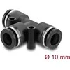 Delock Pneumatik Steckverbinder 10 mm mit zwei Befestigungslöchern T-Form