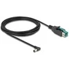 Delock PoweredUSB Kabelis Stecker 12 V zu DC 5,5 x 2,5 mm Stecker gewinkelt 3 m
