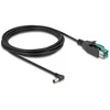 Delock PoweredUSB Kabelis Stecker 12 V zu DC 5,5 x 2,1 mm Stecker gewinkelt 3 m