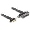 Delock Riser Karte PCI Express 3.0 x1 Stecker zu x4 Slot mit Kabelis 30 cm
