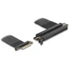 Delock Riser Karte PCI Express 3.0 x4 Stecker zu x16 Slot mit Kabelis 30 cm