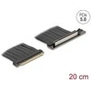 Delock Riser Karte PCI Express 5.0 x16 Stecker zu x16 Slot mit Kabelis 20 cm