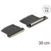 Delock Riser Karte PCI Express 5.0 x16 Stecker zu x16 Slot mit Kabelis 30 cm