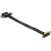 Delock Riser Karte PCI Express x1 Stecker 90 gewinkelt zu x1 Slot mit Kabelis 30 cm