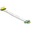 Delock Riser Karte PCI Express x1 Stecker zu x1 Slot 90° gewinkelt mit FPC Kabelis 15 cm