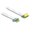 Delock Riser Karte PCI Express x1 Stecker zu x1 Slot 90 gewinkelt mit FPC Kabelis 30 cm