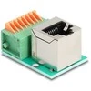 Delock RJ45 lizdas 90° kampu į gnybtų bloką su mygtuku Cat.5e