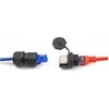 DeLock RJ45 Cat.6A Kupplung mit Verschlusskappe zum Einbau IP67 staub- und wasserdicht