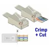 Delock RJ45 Crimp+Cut Stecker Cat.6 STP 20 Stk.