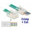 Delock RJ45 Crimp+Cut Stecker Cat.6 UTP 20 Stk.