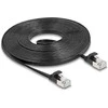 Delock RJ45 Flachband Patchkabel Stecker zu Stecker Cat.6A U/FTP 5 m juodas