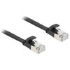 Delock RJ45 Flachband Patchkabel Stecker zu Stecker Cat.6A U/FTP 7,5 m juodas