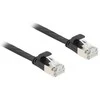Delock RJ45 Flachband Patchkabel Stecker zu Stecker Cat.6A U/FTP 10 m juodas