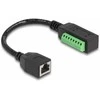Delock RJ45 Kabelis Cat.5e Buchse zu Terminalblock Adapteris 21,5 cm