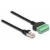 Delock DELOCK RJ45 Kabelis Cat.6 St > Terminalblock Adapteris 30cm 2tlg