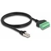 Delock RJ45 Kabelis Cat.6 Stecker zu Terminalblock Adapteris 1 m 2-teilig
