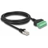 Delock RJ45 Kabelis Cat.6 Stecker zu Terminalblock Adapteris 2 m 2-teilig