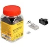 Delock RJ45 Modularer Stecker mit Zugentlastung Cat.8.1 und Knickschutztülle 25er Set