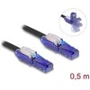Delock RJ45 Netzwerkkabel Cat.6 UTP mit 180° winkelbaren Steckern juodas 0,5 m