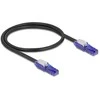 Delock RJ45 Netzwerkkabel Cat.6 UTP mit 180° winkelbaren Steckern juodas 0,5 m