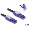 Delock RJ45 Netzwerkkabel Cat.6 UTP mit 180° winkelbaren Steckern juodas 1 m