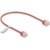 Delock RJ45 Netzwerkkabel Cat.6 UTP Ultra Slim 0,3 m raudona mit kurzen Steckern