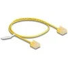 Delock RJ45 Netzwerkkabel Cat.6 UTP Ultra Slim 0,5 m gelb mit kurzen Steckern